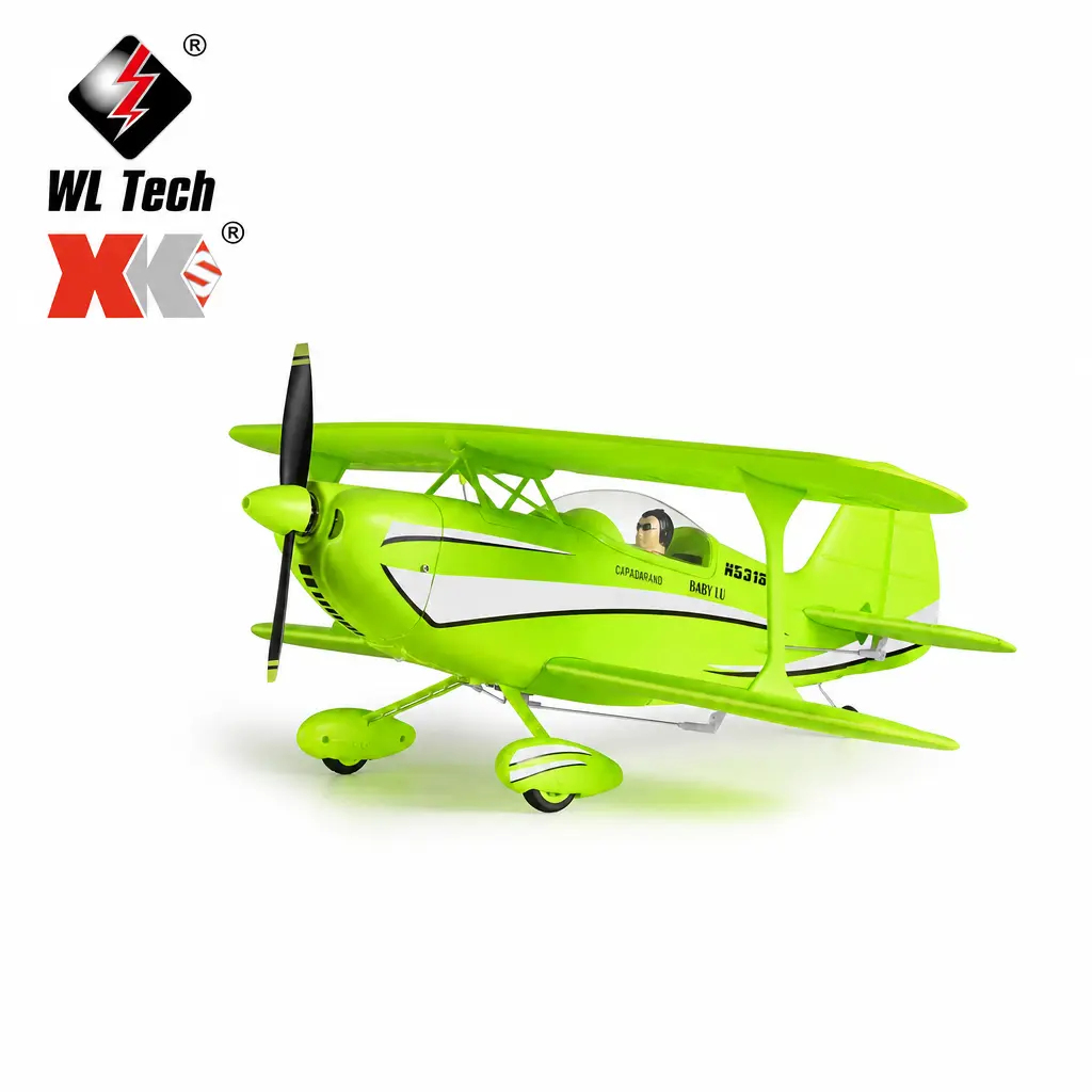 WLTOYS XKS A310 Beech D17S RC Airplane, Lightweight 4-Channel Brushless Biplane with 3D/6G Dual Mode, 6-Axis Gyroscope, 2.4GHz EPP Foam RTF Remote Control Plane for Beginner Trainers, Adults