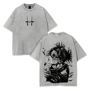 Jujutsu Kaisen Choso Vintage Washed Anime Graphic T-Shirt, Soft Breathable Cotton Crew Neck Daily Streetwear, Guys Gifts, TikTok Shop Deals Summer Streetwear