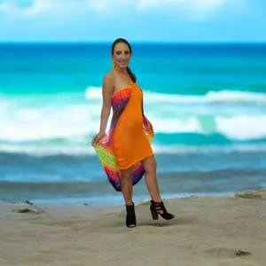 Strapless Draped Dress Knit Summer Womenswear Casual Elegance