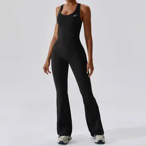 DRPfit for HER Flared Leg Bodysuit-Black