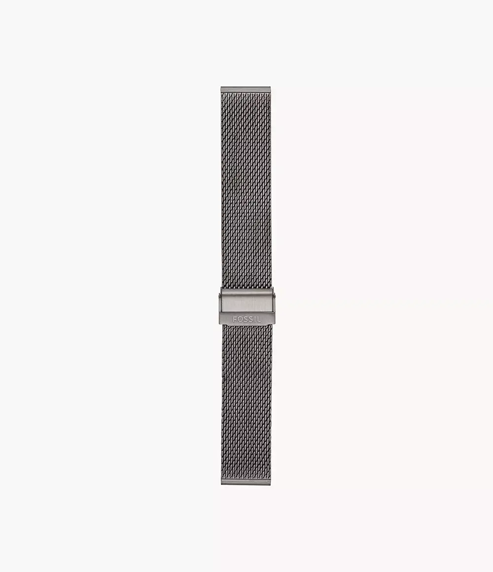 Fossil Men's 22mm Smoke Stainless Steel Mesh Band