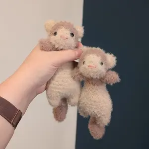 Handmade Weighted Ferret Plush – Soft Floppy Amigurumi Toy
