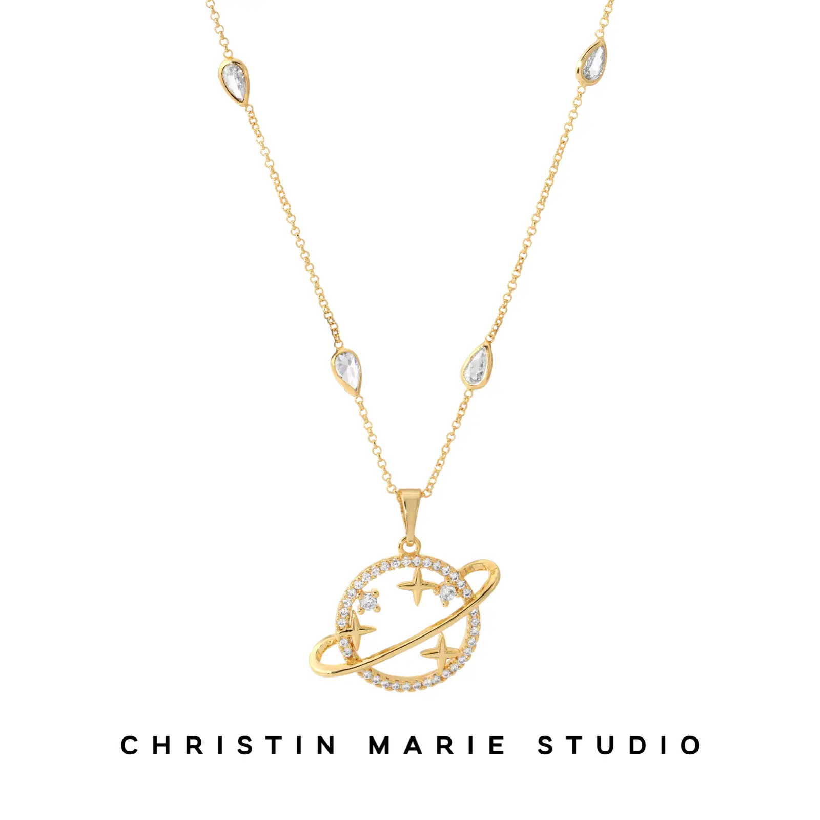 Saturn Drip Necklace