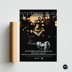 Rare - Wu-Tang - The W Album Vintage Poster - 90s Hip Hop/Rap Memorabilia- Redman, Method Man, The RZA, The Gza
