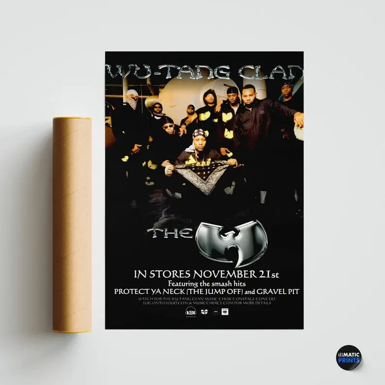 Rare - Wu-Tang - The W Album Vintage Poster - 90s Hip Hop/Rap Rare - Wu-Tang - The W Album Vintage Poster - 90s Hip Hop/Rap