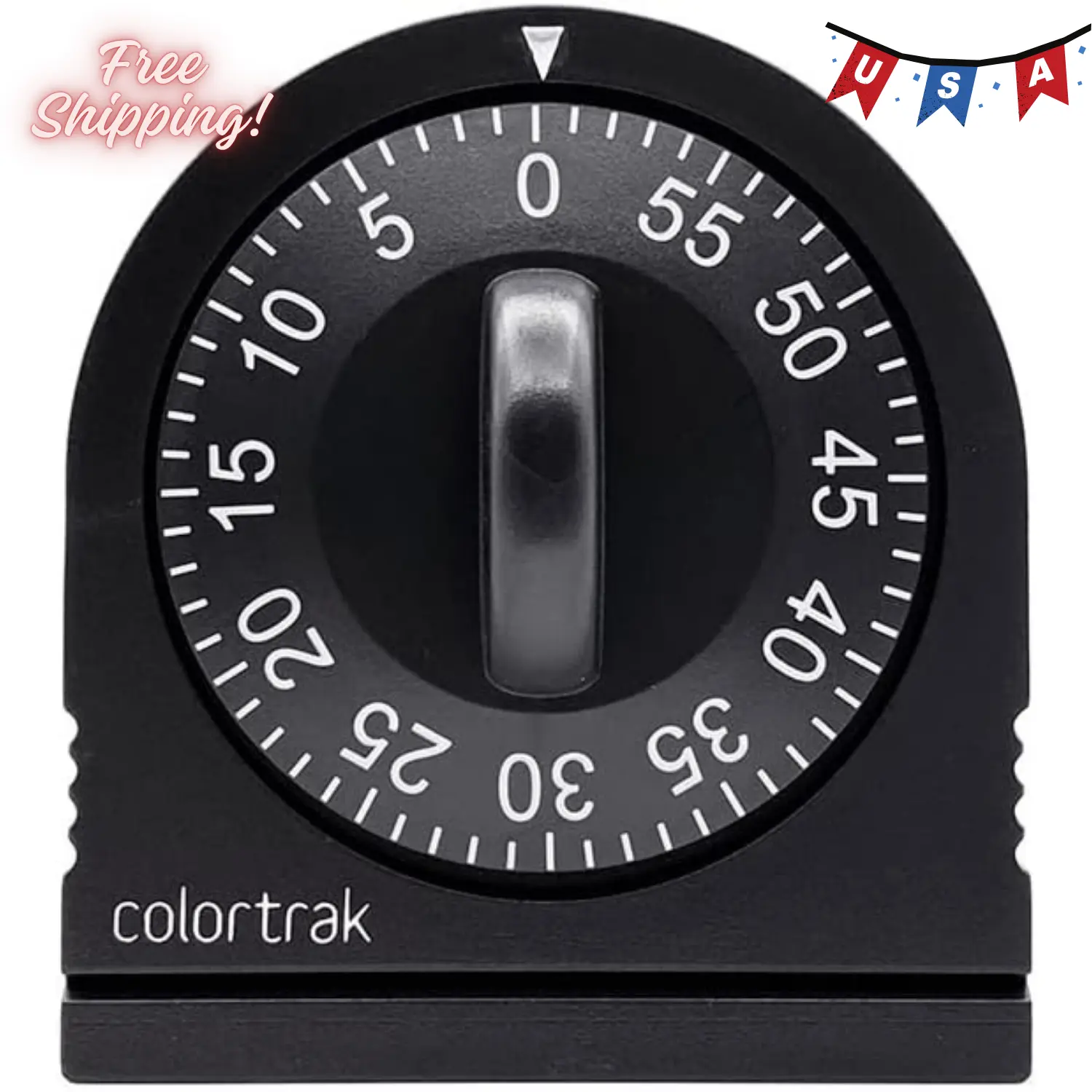 60 Minute Wind Up Timer, Visual Mechanical Timer