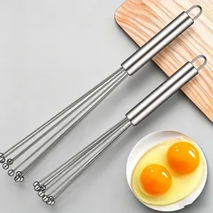 1/3 Pieces 10-inch 12-inch Stainless Steel Handheld Pearl Egg Cream Mixer Kitchen Baking Tool