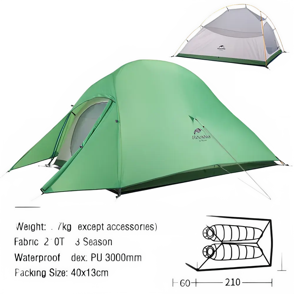 Ultralight Waterproof Camping Tent for 1-2