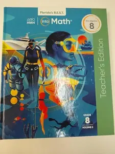 USED-HMH Into Math Grade 8 Pre-Algebra Teacher's Edition, Florida's B.E.S.T. Standards, Volume 2 by HMH (Paperback)