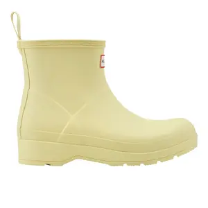 Hunter Womens Play Short Rain Casual Boots Ankle - Yellow