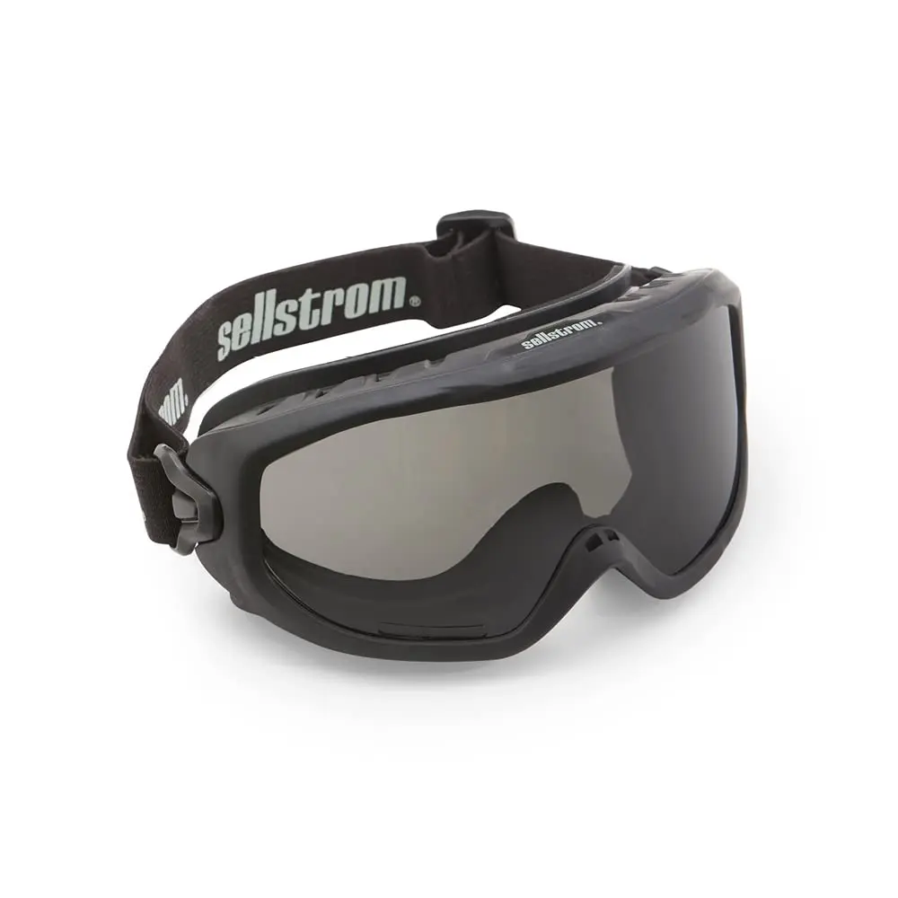 Sellstrom Odyssey II Wildland Fire Safety Goggles - Anti-Fog, Anti-Scratch, Heat Resistant Eye Protection with FR Strap, Closed Cell Foam, Fits Over Glasses, Meets ANSI Z87.1+ & CSA Standards for Adults