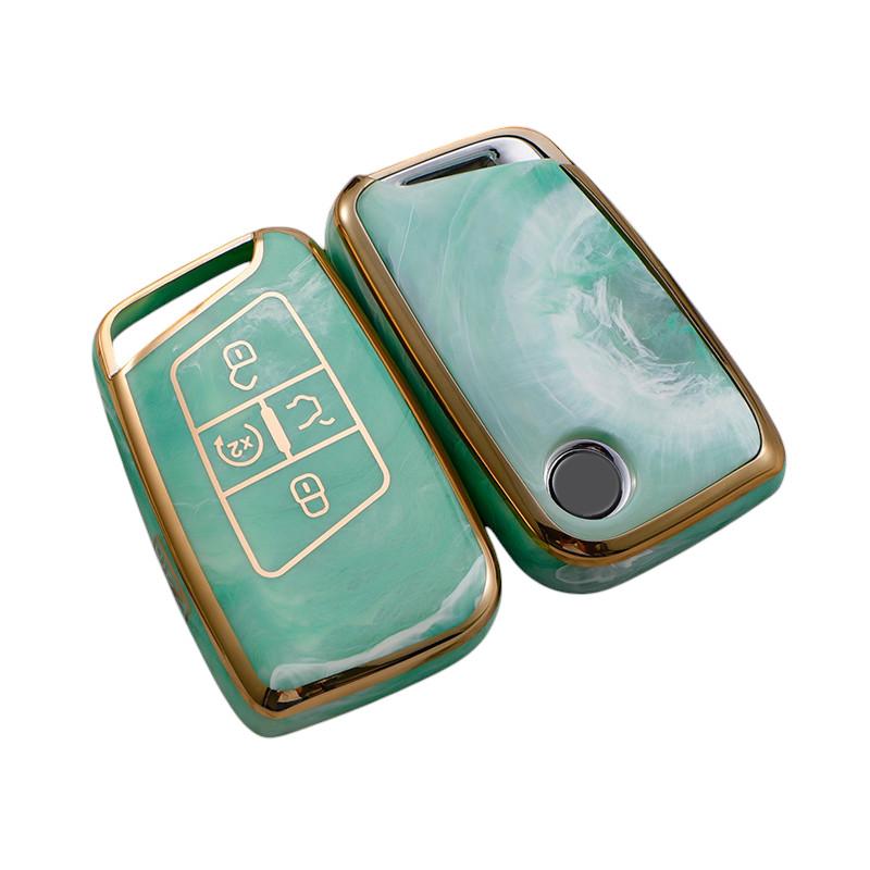 Volkswagen Key Fob Cover Compatible with VW Atlas Golf Alltrack Jetta Passat Tiguan Smart 4 Buttons Key Fob 2018-2022