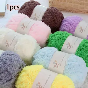 50g Soft Crochet Yarn, 1 Count Colorful DIY Crochet Yarn, Handmade Knitting Yarn for Scarf, Blanket, Hat, Socks, DIY Supplies