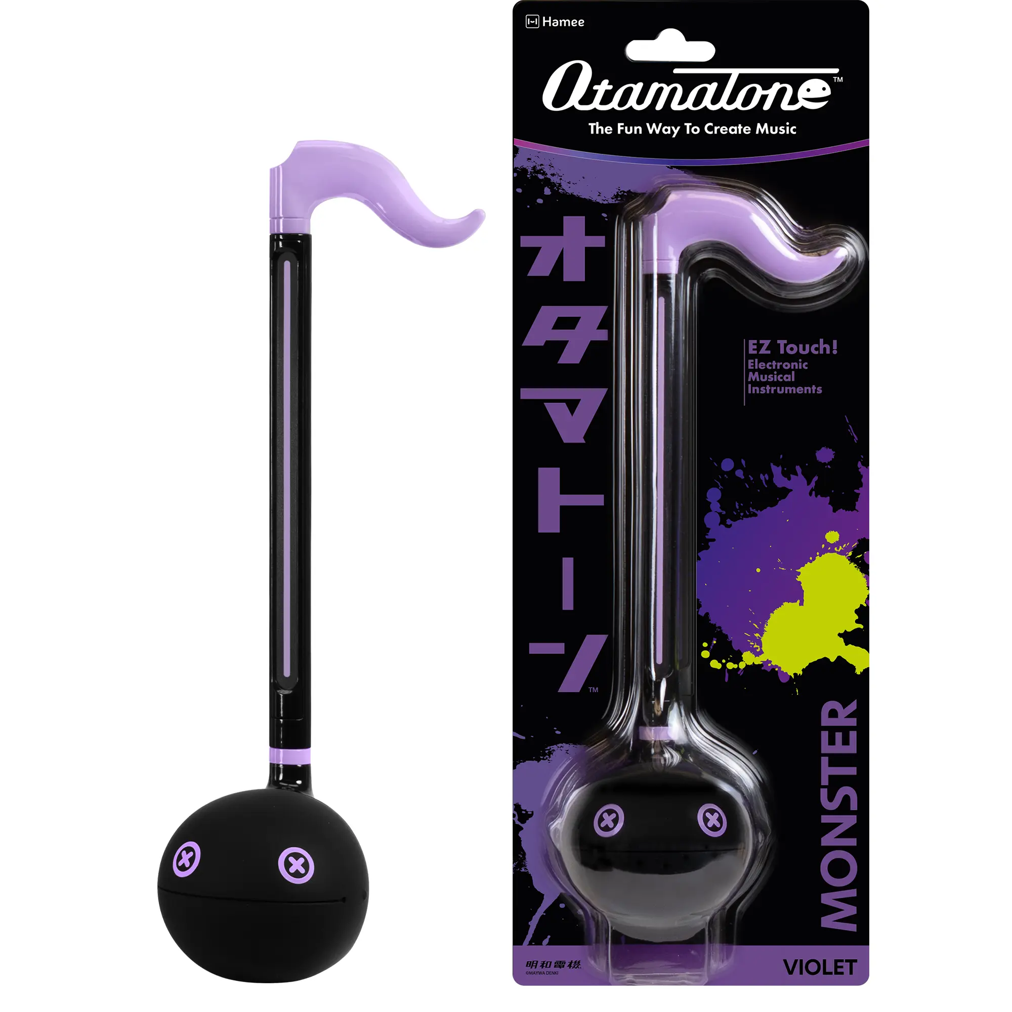 Otamatone Monster Electronic Portable Music Instrument / Synthesizer Toy from Japan by Maywa Denki (Officially Licensed) [English Instructions] - (Violet)
