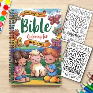 1pc Bible Coloring Book Devotional Coloring Book Coloring Pages Positive Quotes for Self Improvement & Self Focus 30 Unique Designs Perfect for Gifting on Birthdays, Christmas & Thanksgiving