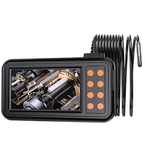 Pipeline Endoscope Camera with Lighting, 4.3 Inch Screen, 1920p HD, Ip67 Waterproof, 8 Adjustable LED Lights, Semi-Rigid Cable