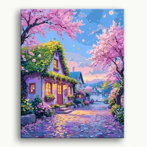 (no frame)Painting by Numbers Kits for Beginners Digital Oil Painting Kits Drawing DIY Acrylic Arts Craft Kit Gift for Home Decor Ugly Cute Character Cartoon easy painting