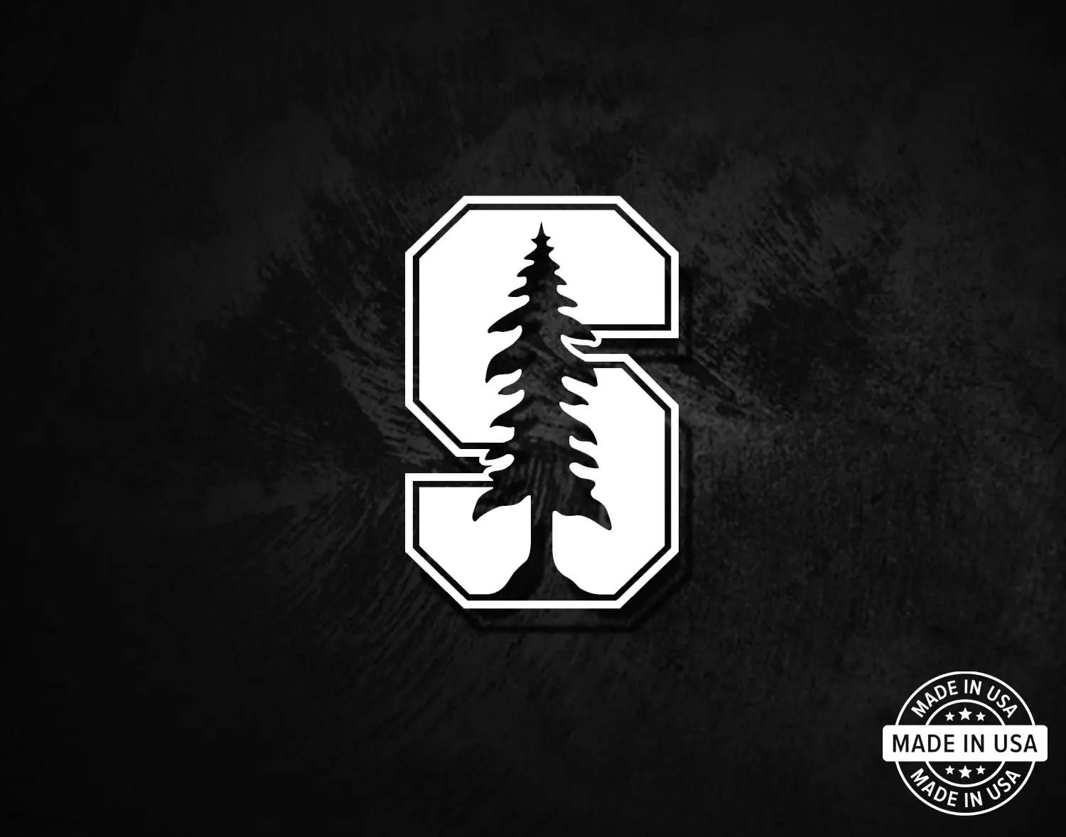 Stanford University Decal, Vinyl Die Cut Sticker, 100% Made In USA