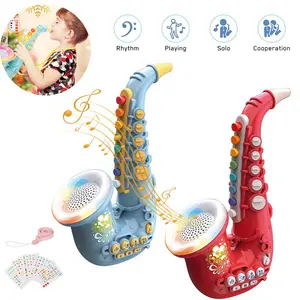 Toy Saxophone with Light & Sound Toddler Musical Instruments Toy, Early Educational Toy for Children Boys Girls Ages 2 3 4 5  Birthday, Holiday, Christmas gifts