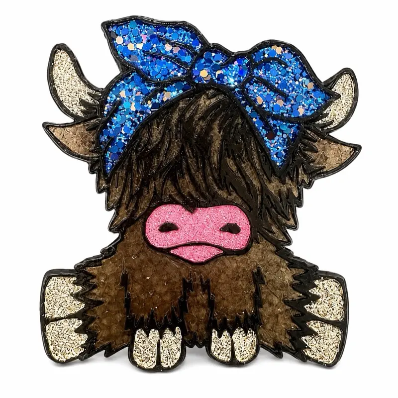 Cute Highland Cow Car Freshie Air Freshener | Western Cow Car Charm | Long-Lasting Scent