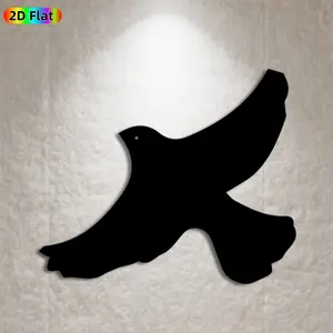 1pc Dove Metal Wall Art, Graceful Dove Statue Mural, Ideal Gift for New Year, Christmas, Nature Enthusiasts, Rust-Resistant Metal Wall Decor Wall Sculptures, Perfect for Living Room Wall & Garden Fence, Unique Outdoor Indoor Decor