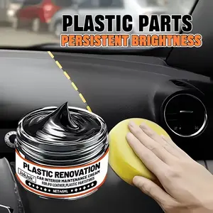 Car Repair Tool Kit for Door, Dashboard, Steering Wheel, External Plastic Parts, Jokjok Brand, High-Shine Cream Cleaner