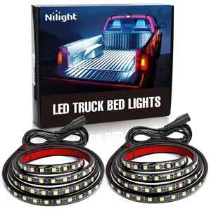 Nilight - TR-05 2PCS 60 Inch 180 LEDs Bed Strip Kit with Waterproof on/Off Switch Blade Fuse 2-Way Splitter Extension Cable for Cargo, Pickup Truck, SUV, RV, Boat