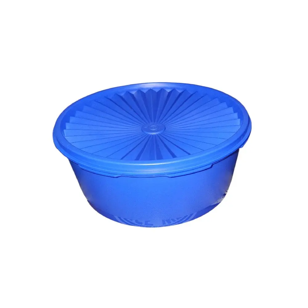 Tupperware Servalier 1.7L Canister - Blue Plastic Storage Container with Secure Lid for Kitchen Organization