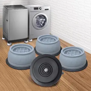 4PCS Anti-Vibration Washing Machine Support Anti-Slip Rubber Feet Base Pads Mat US Anti-slip Machine Foot Pad, Bathroom Fixture Accessories