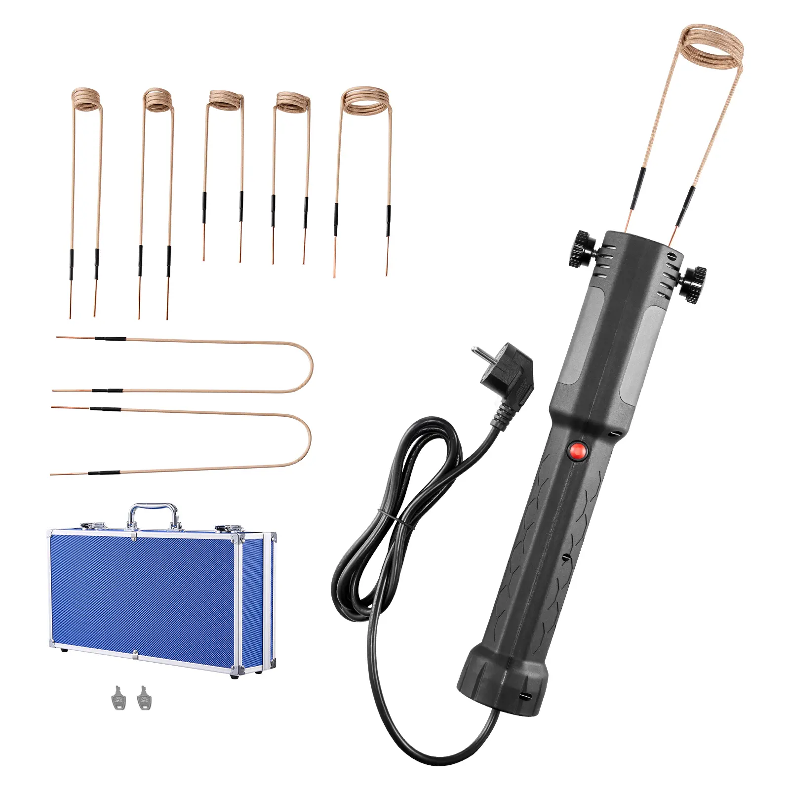 Induction Heater Bolt Removal, 1100W 110V Magnetic Induction Heater Kit, Handheld Nut Buster Tool for Rusty Screw Removing, Car Garage Repairing Tools with 8 Coil and Box