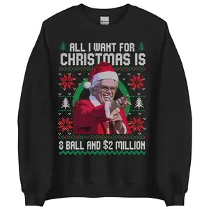 Baby Billy All I Want For Christmas Is A 8-Ball And 2 Million Christmas Sweatshirt , Funny Uncle Baby Billy Ugly Christmas Sweater, The Righteous Gemstones Christmas