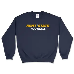 Kent State Navy Football Crewneck Sweatshirt