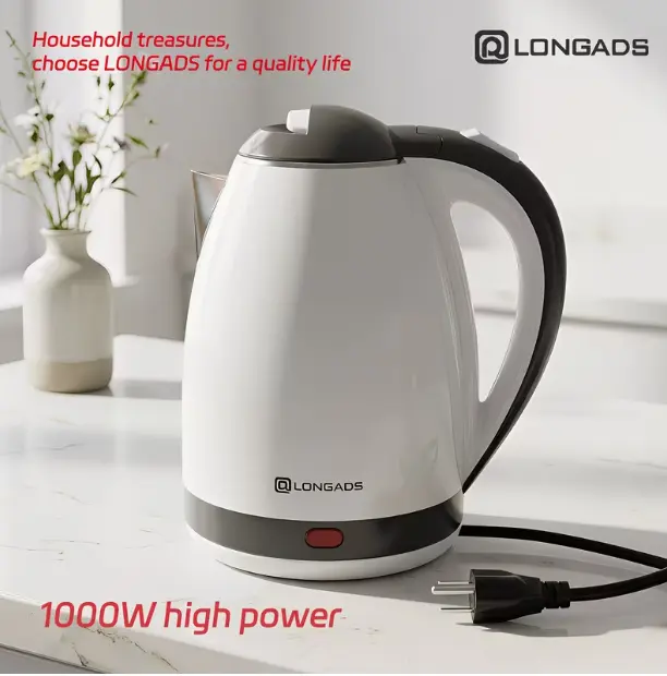 LONGADS Electric Tea Kettle - 67.63oz Large Capacity Kitchen Appliance for Daily Routines, Everyday Use, Family Gatherings