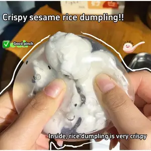 Simulation Crispy Tangyuan Balls Pinch Le Relaxing Sensory Anti-Stress Three-ring Glutinous Rice Balls TPR