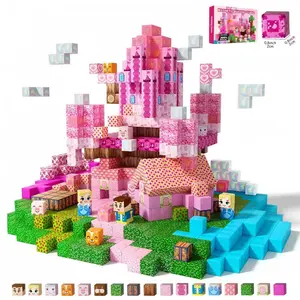 Dreamy Princess Castle Magnetic Blocks, Girl Gift, Parent-Child Interaction, Stem Early Education, Safe Washable, Ages 3+