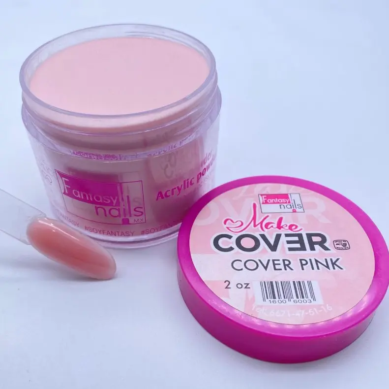 Fantasy Nails Shiny Finish Acrylic Pink Cover Powder, 2oz - Nail Tech Supplies for Beauty & Personal Care Art Projects, Acrylic Nails Supplies