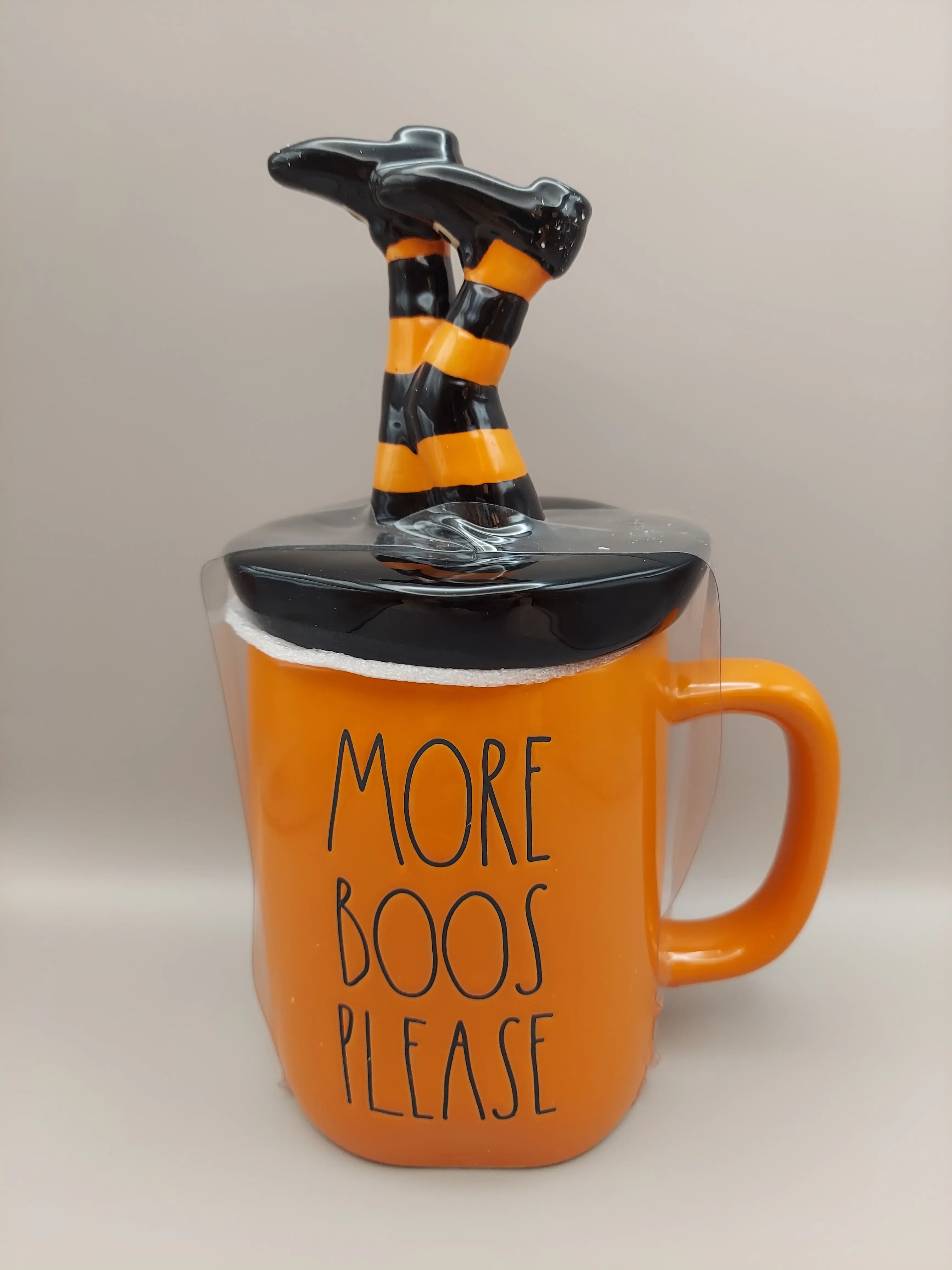 Rae Dunn Witches Mug, Rae Dunn Halloween Coffee Mug, Rae Dunn "More Boos Please" Mug Cup Drinkware, Spooky Ceramic