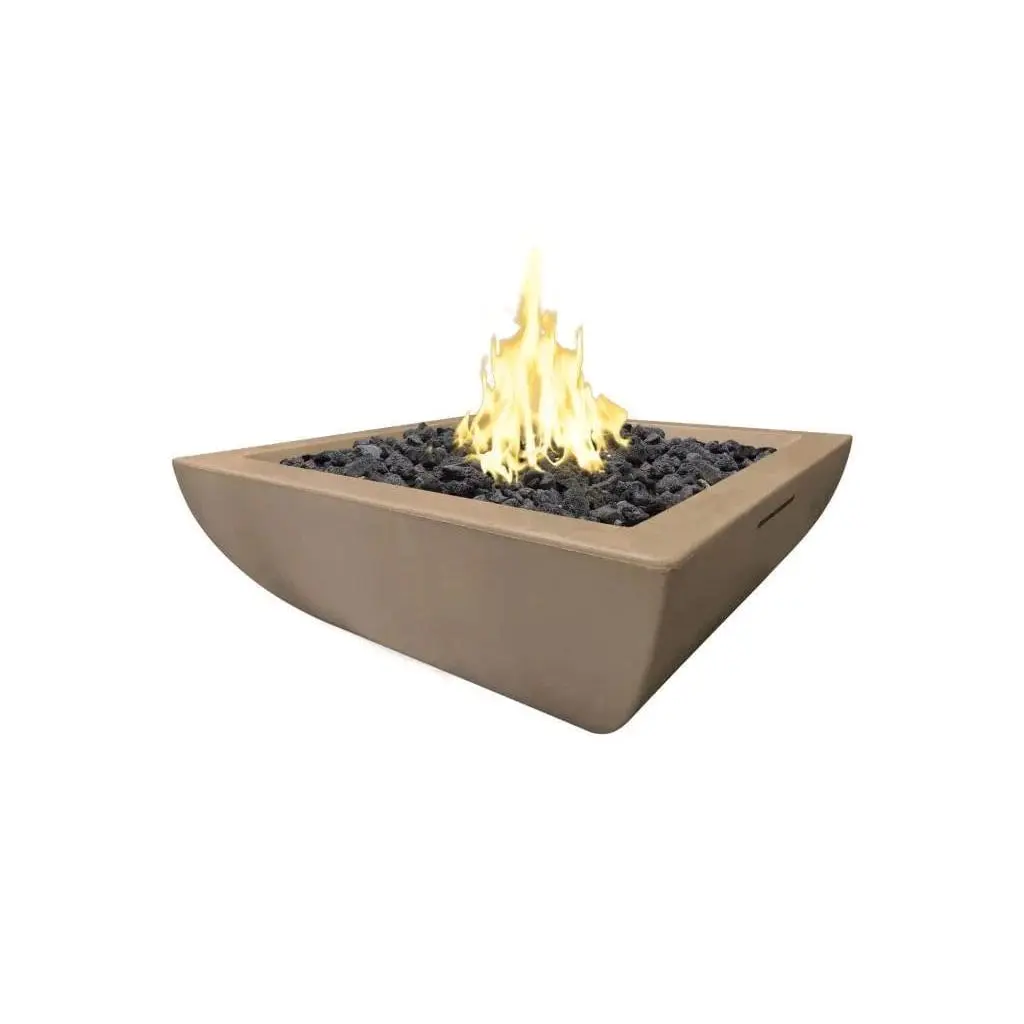 American Fyre Designs Bordeaux Square 36-Inch Gas Fire Bowl