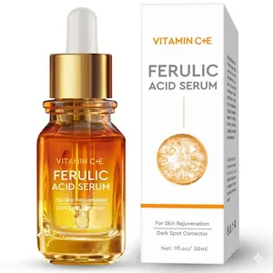 Vitamin C + E + Ferulic Acid Serum for Face – Antioxidant Brightening Treatment to Target Dark Spots, Sun Damage & Fine Lines – Lightweight Fast-Absorbing Formula for Uneven Skin Tone – 30ml / 1 fl.oz