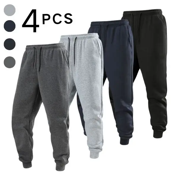 Men's Drawstring Cuffed Sports Pants, Comfortable and Casual, Easily Manage Various Styles SpringStatements