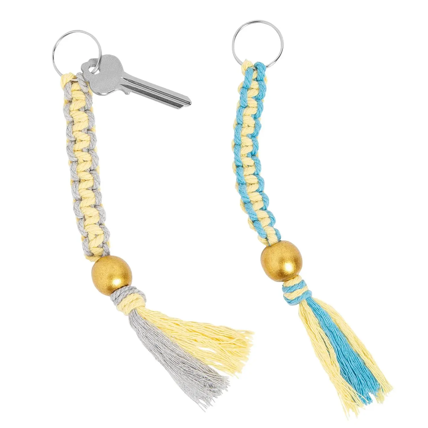 Fun Express Macrame Keychain Craft Kit - Makes 6