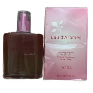 Eau d’Aromes amour jafra3.3 fl oz (US) glass bottle and new box pink color
