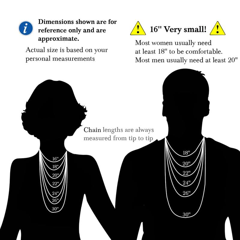 【Men Gifts】Cross Necklace for Men, Silver Tone/Gold Plated Mens Cross Necklaces with 3.5mm Cuban Chain 16-26 Inch