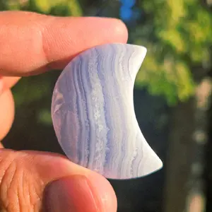 Sky Veil— Blue Lace Agate Moons