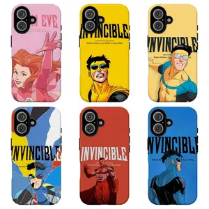 FL-Retro Invincibl3 Cartoon Phone Case,Y2K Anime Aesthetic Protective Cover For iPhone 11 12 13 14 15 16 17 Air Pro Max for Samsung S26 S25 S24 S23 S22 S21 Case,Gift for her/him/fans