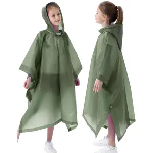 Rain Poncho for (2 Pack)   EVA Raincoat  Size Rain Jackets for ,Boys and Girls