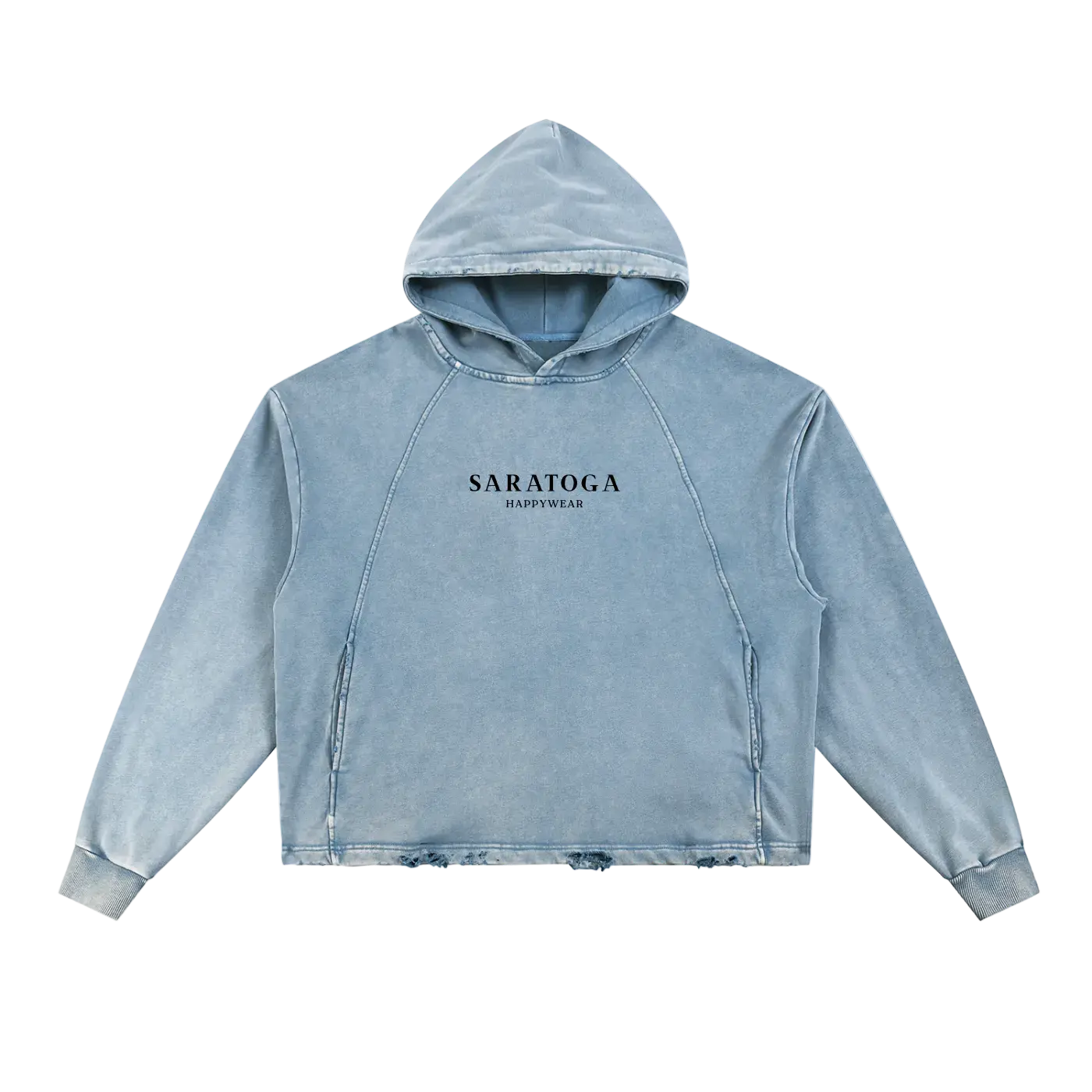Happy Saratoga Cropped Hoodie