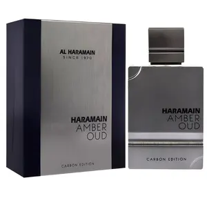 Al Haramain Perfumes Carbon Edition Men's Eau de Parfum (EDP), 2 oz (60 ml) Single Item, Aromatic Citrusy & Woody Aromatic Fresh Fragrance for Daily Wear