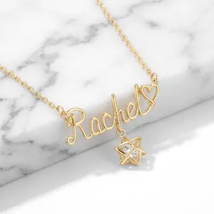 Custom Name Necklace with Star Charm | Personalized Keepsake