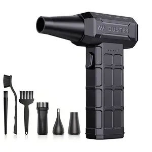 Portable Turbine Hair Dryer, Three-Speed Wireless Vacuum, Handheld Cooling Fan, USB-C Charging, Personal Fan for Camping and Keyboard Cleaning